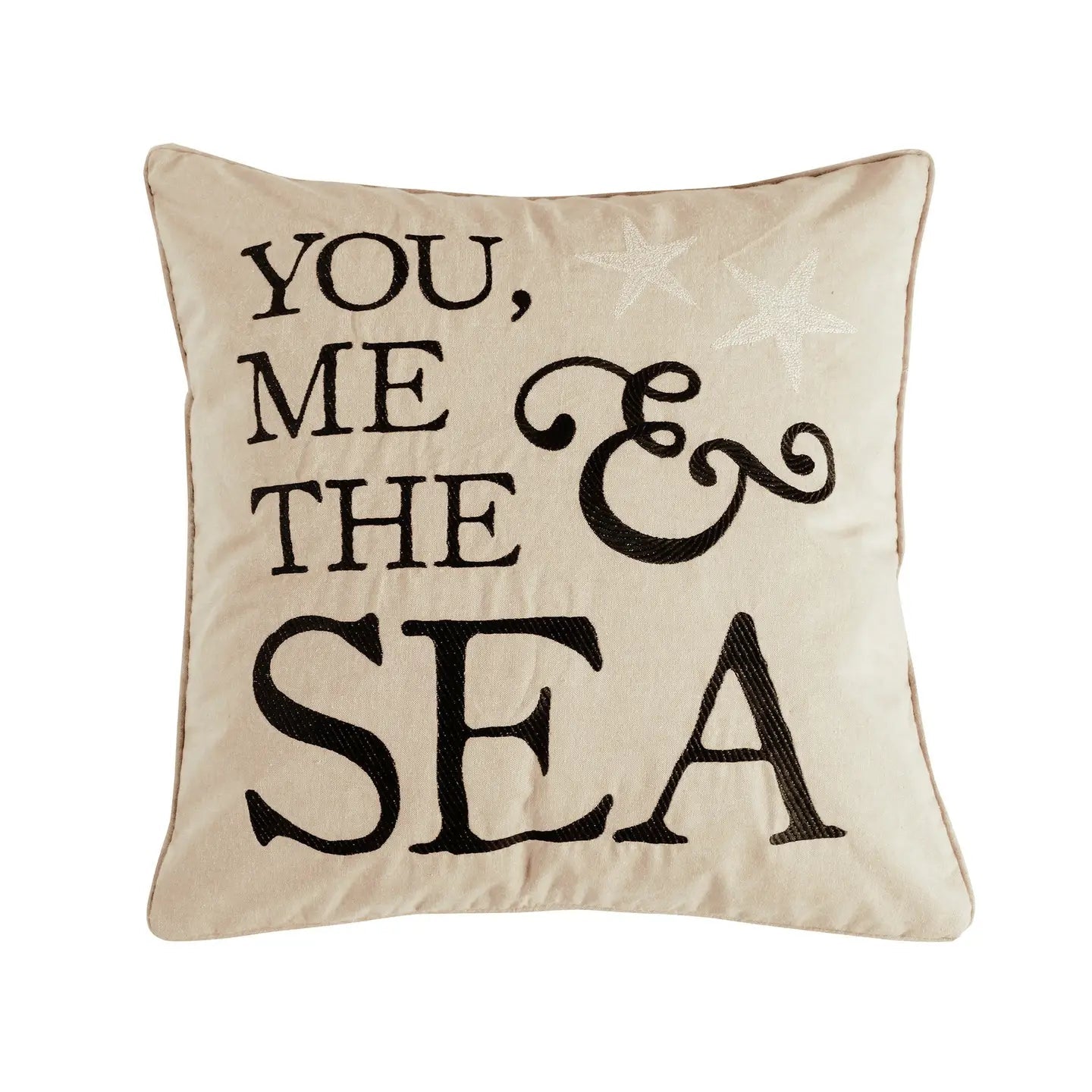 Cerralvo You Me Sea Pillow - Nautical & Coastal Accent Pillows - Quahog Bay Bedding