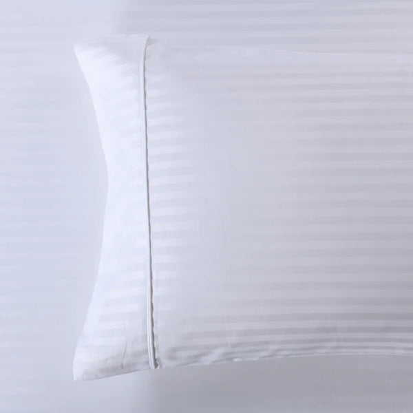CinchFit American Made Luxury 600TC Thick Quality 100% Cotton Stripe Queen And King Pillowcase Set - Quahog Bay Bedding
