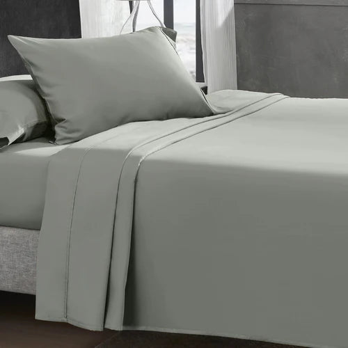 CinchFit Full Sheet Sets 400TC Cotton Solid Colors - Quahog Bay Bedding