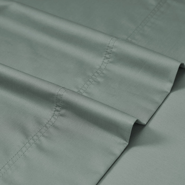 CinchFit Split King Sheets Stay On 600TC 100% Cotton Cord Elastic American Made Sheets - Quahog Bay Bedding