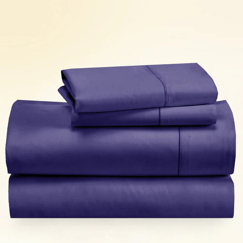 CinchFit Full Sheet Sets 400TC Cotton Solid Colors - Quahog Bay Bedding