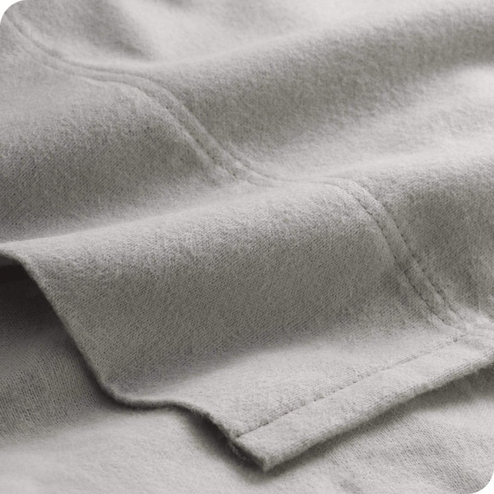 CinchFit No Tear Split Top King Cotton Flannel Cord Elastic Sheets American Made