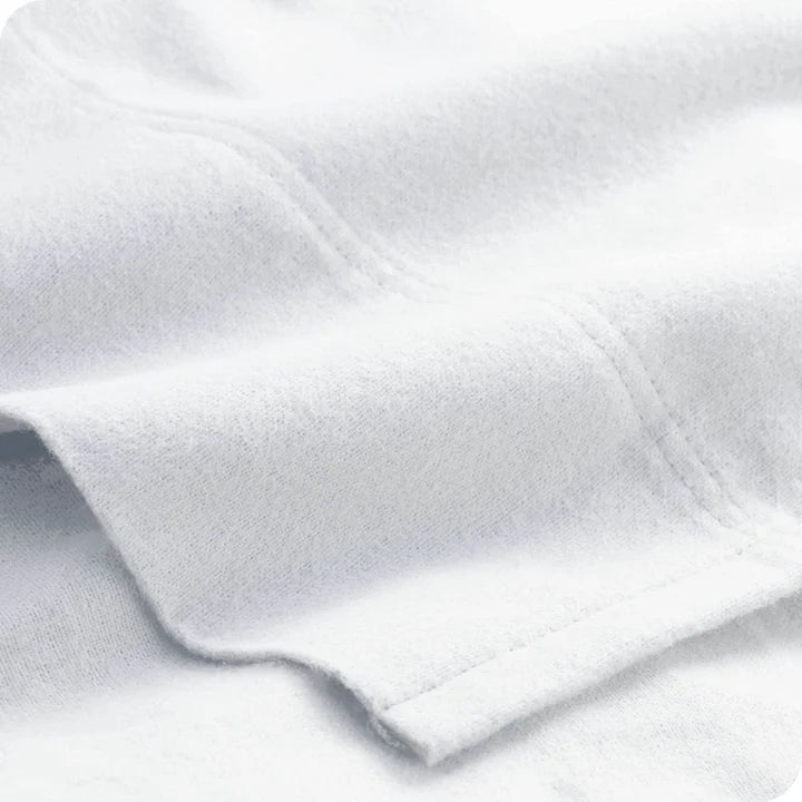 CinchFit No Tear Split Top King Cotton Flannel Cord Elastic Sheets American Made