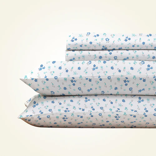 CinchFit American Made King 9 Inch Depth Sheet Sets - 400TC Cotton Prints