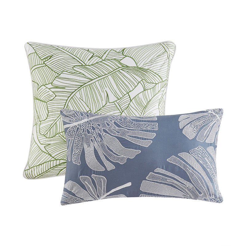 Lorelai Tropical Coastal 100% Cotton 6PC Comforter Set