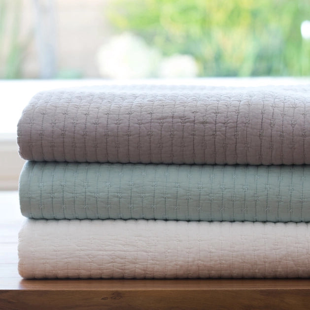 Cross Stitch 100% Cotton Quilt Set - Quahog Bay Bedding
