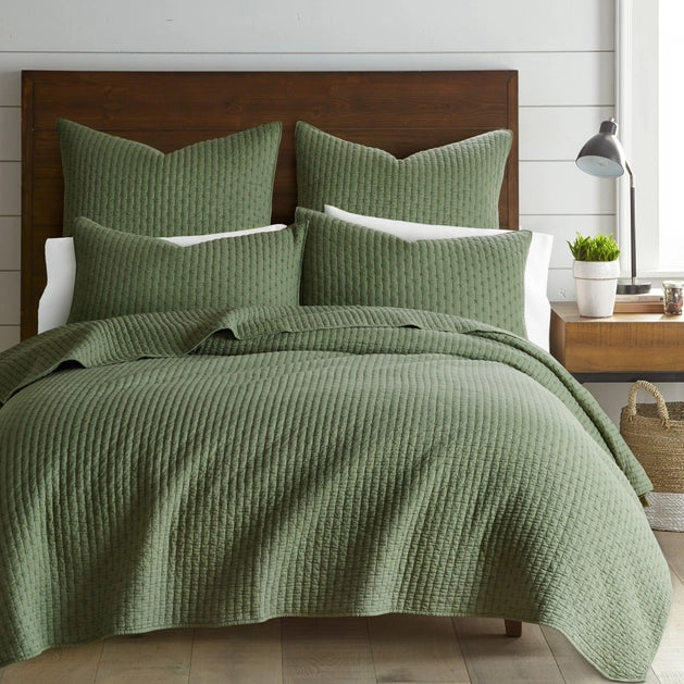 Cross Stitch 100% Cotton Quilt Set - Quahog Bay Bedding