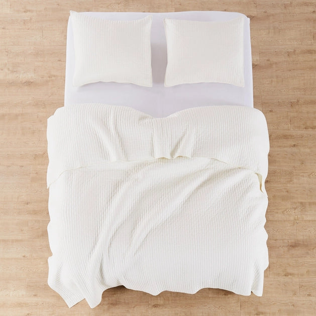 Universal V Berth 100% Cotton Quilt Cover Sets American Made - Cream - Quahog Bay Bedding