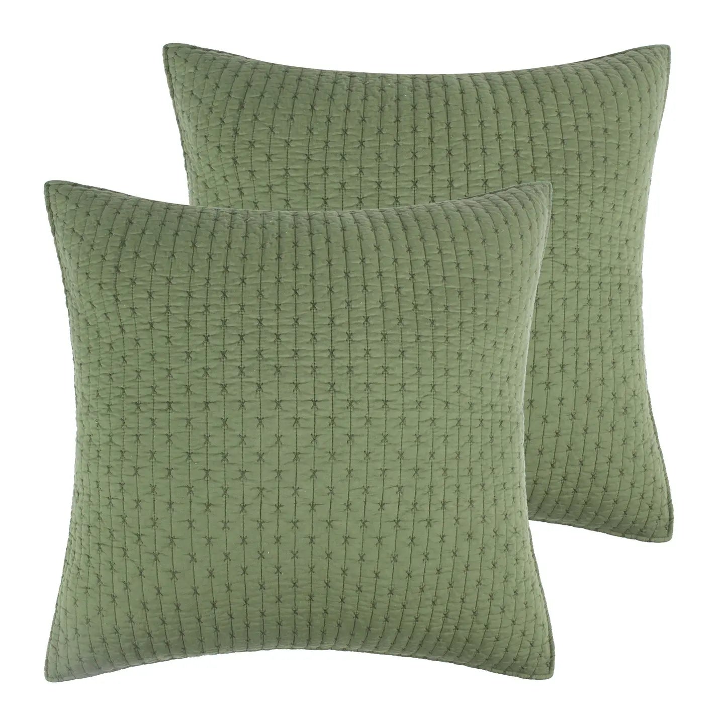 Cross Stitch Euro Sham Set of 2 - Quahog Bay Bedding