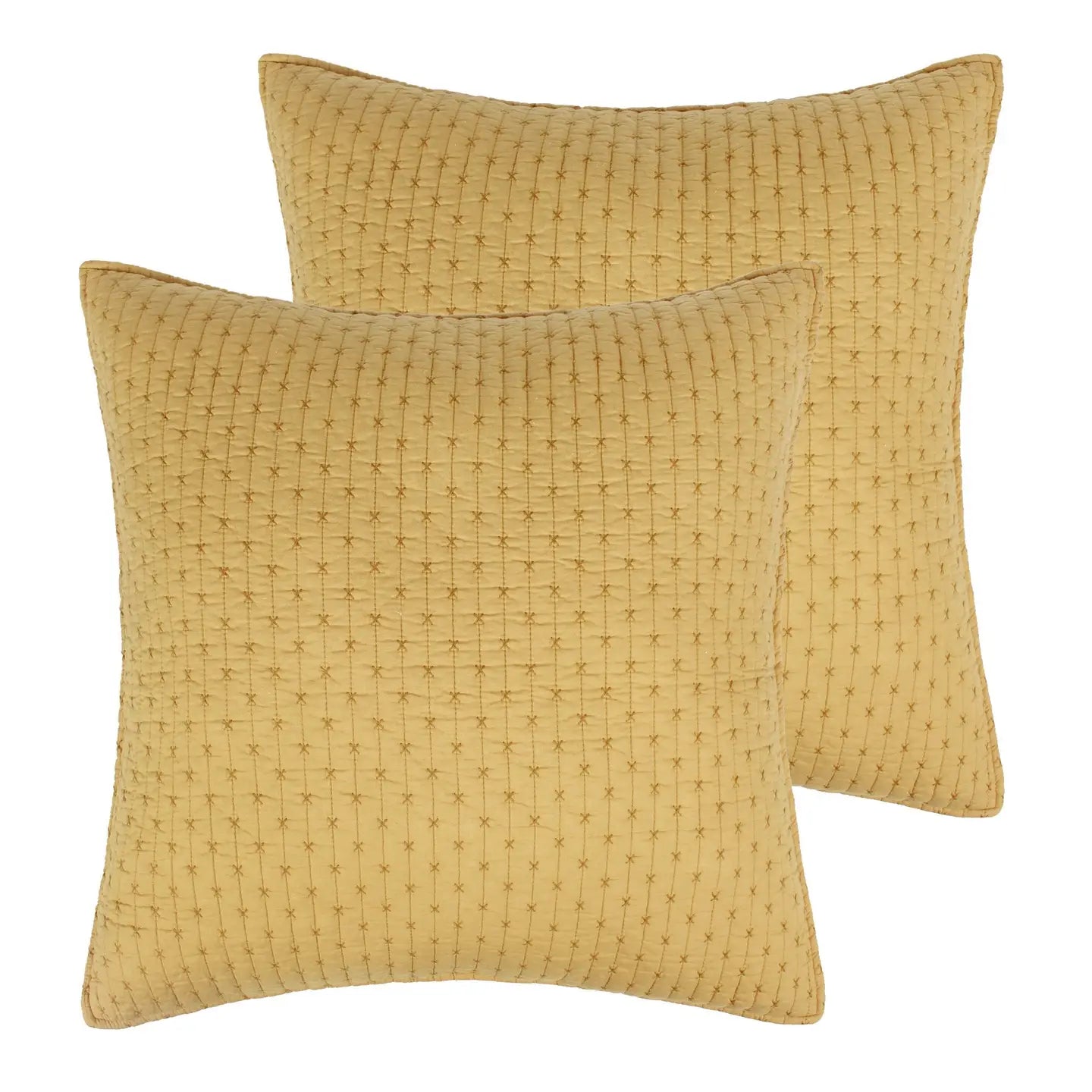 Cross Stitch Euro Sham Set of 2 - Quahog Bay Bedding