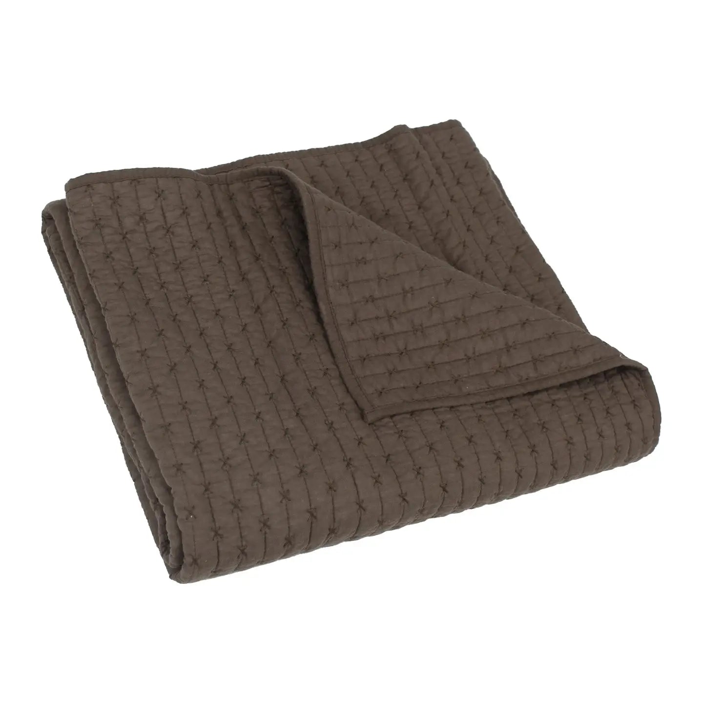 Cross Stitch Quilted Throw - Quahog Bay Bedding
