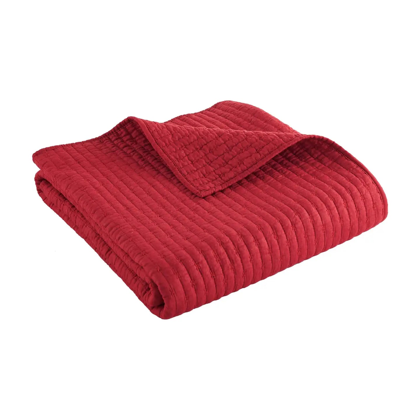 Cross Stitch Quilted Throw - Quahog Bay Bedding
