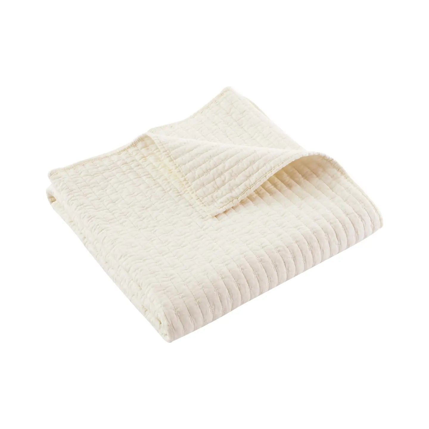 Cross Stitch Quilted Throw - Quahog Bay Bedding