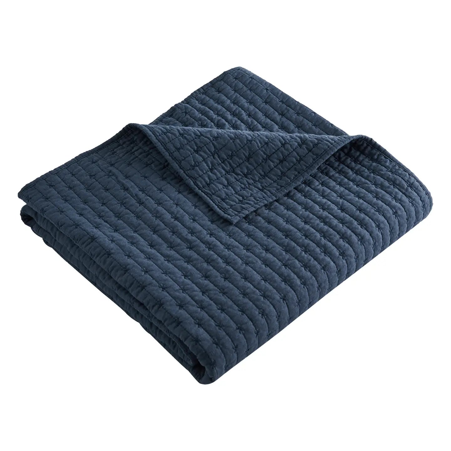 Cross Stitch Quilted Throw - Quahog Bay Bedding
