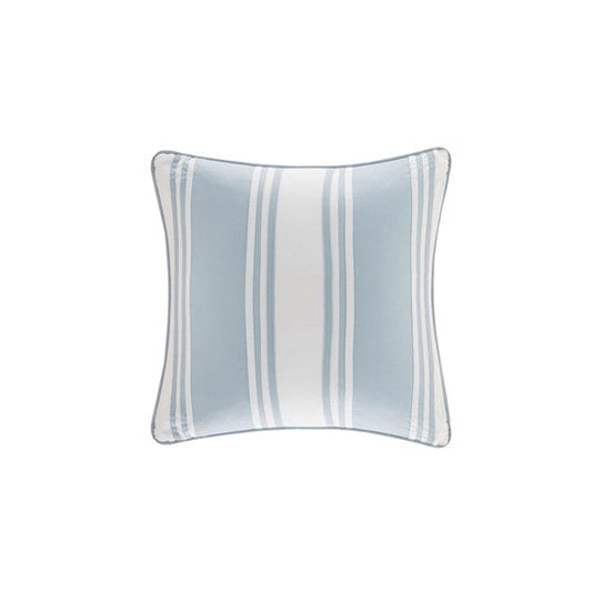 Crystal Beach Pieced Square Pillow Coastal Decor - Quahog Bay Bedding