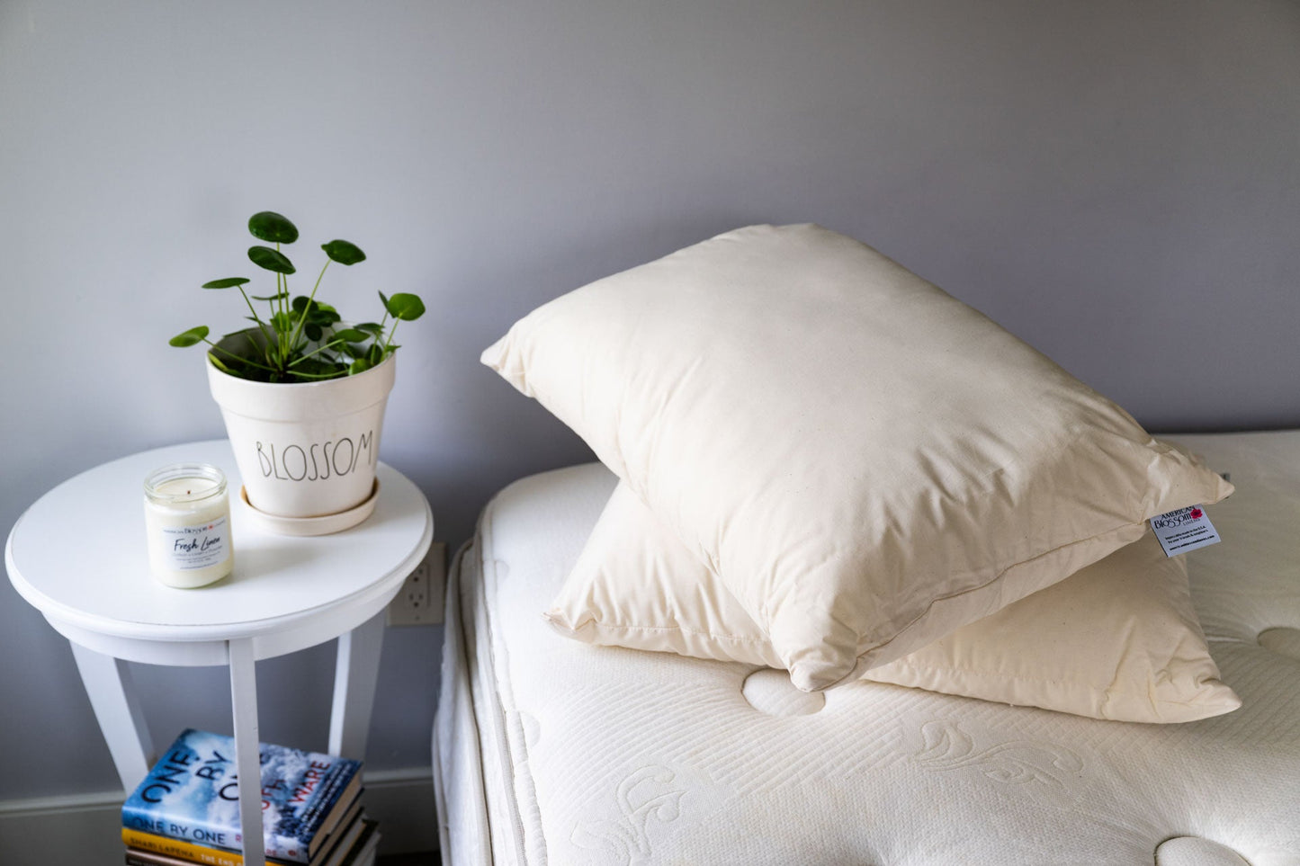 Down Alternative Pillow with Recycled Polyester Fill - American Made With USA Grown Cotton