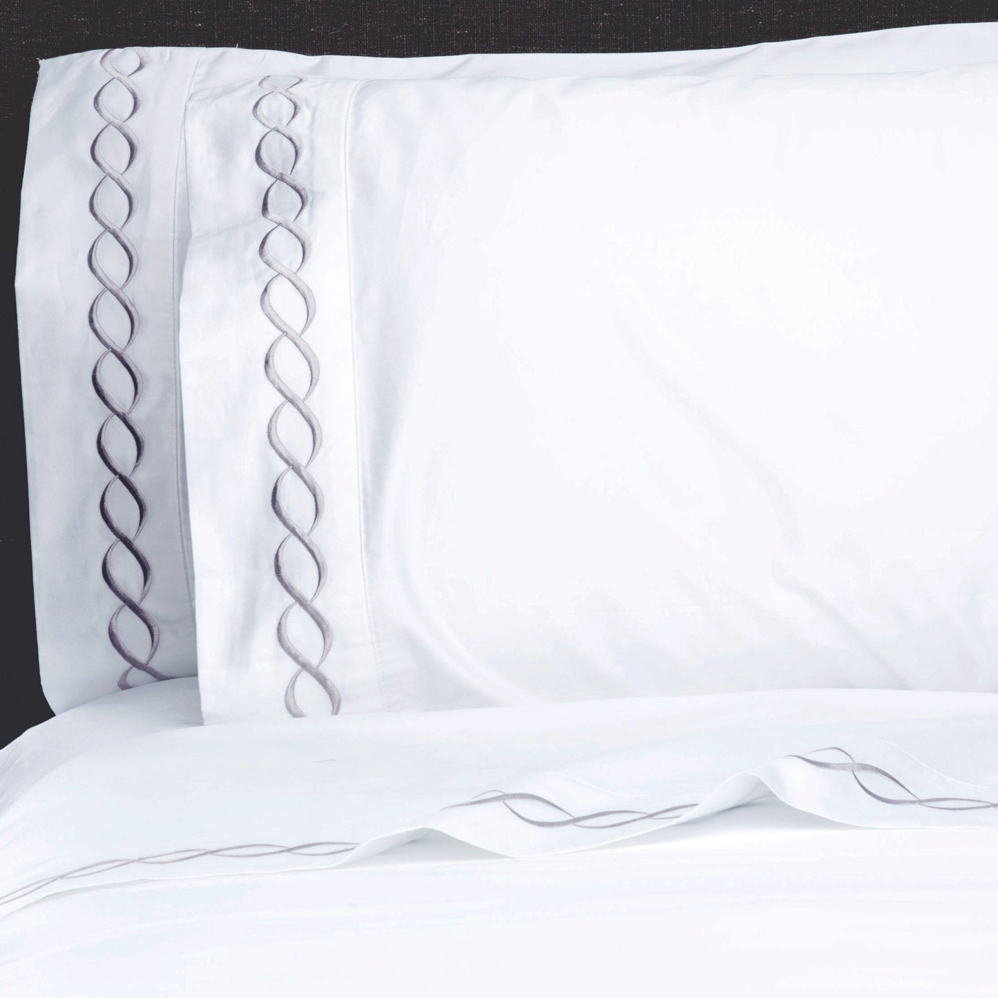 Luxury Coastal And Nautical 600TC 100% Cotton Rope Embroidered Sheet Set