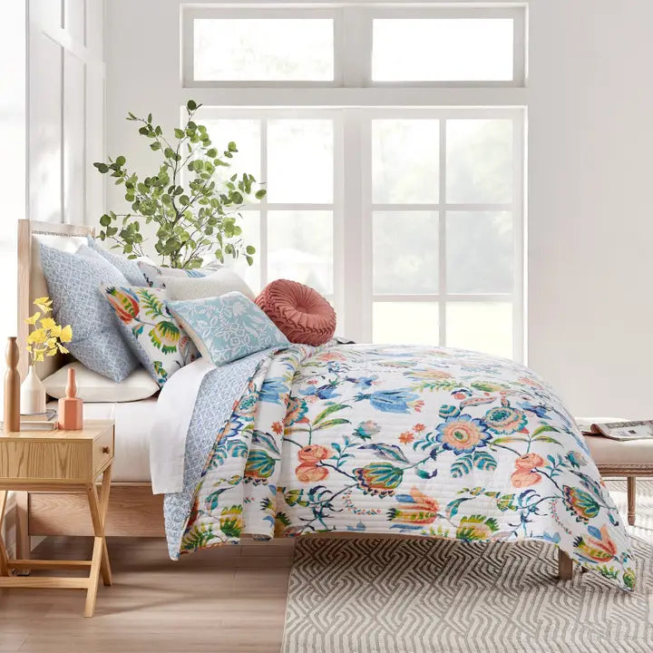Eleni Euro Sham Set of 2 - Coastal Pillow Shams - Quahog Bay Bedding