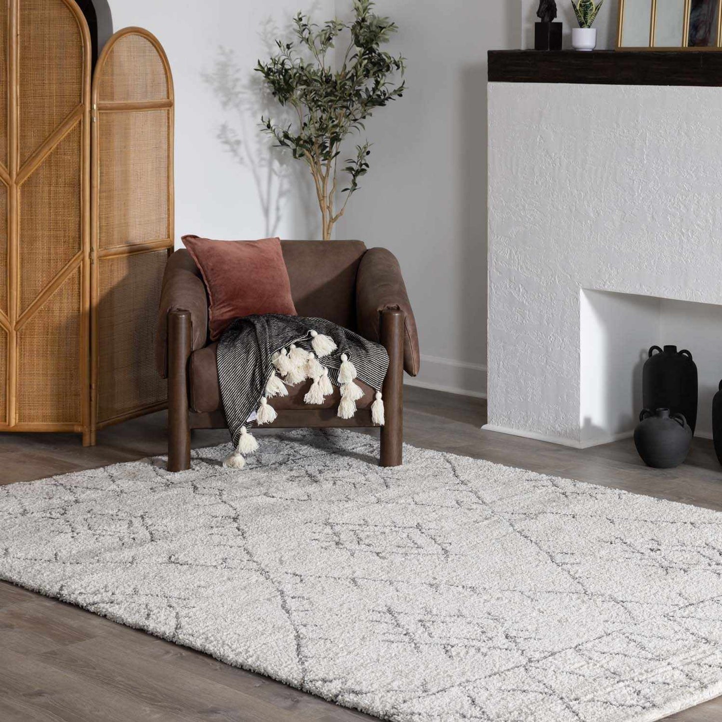 Flintville Moroccan Shag Area Rug - Clearance
