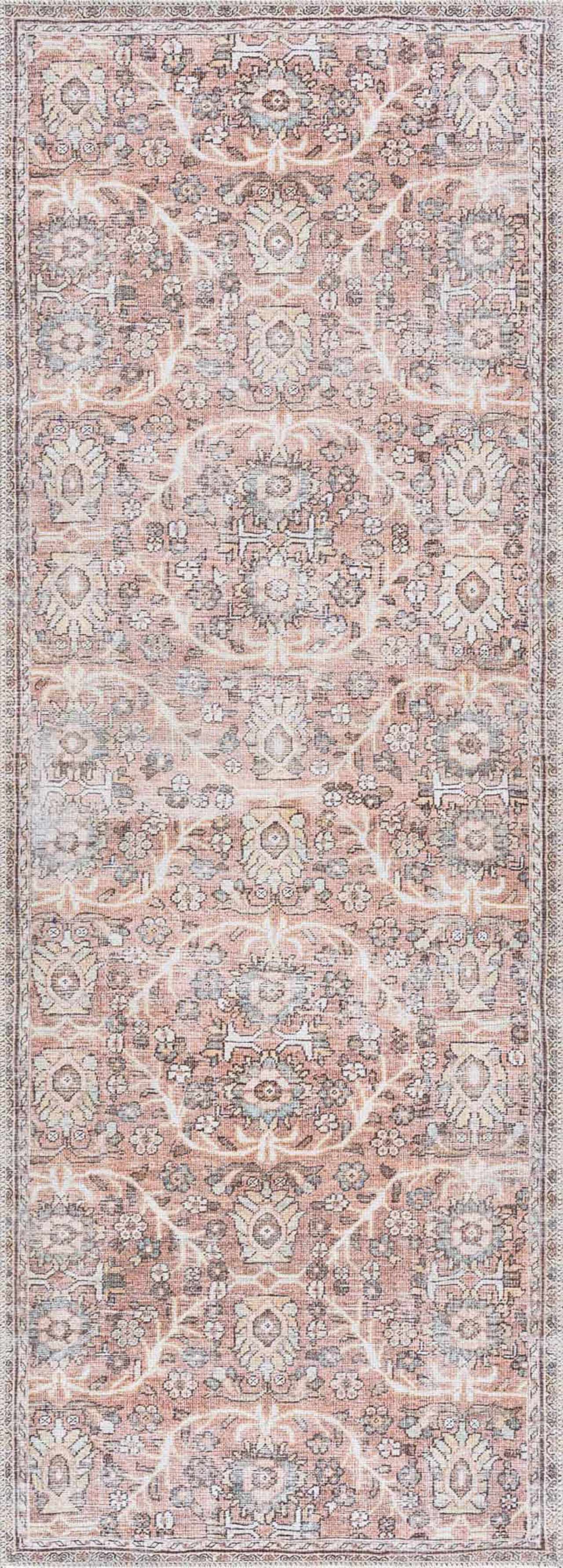 Flat Pile Urpi Red Washable Rug - Clearance - Quahog Bay Bedding