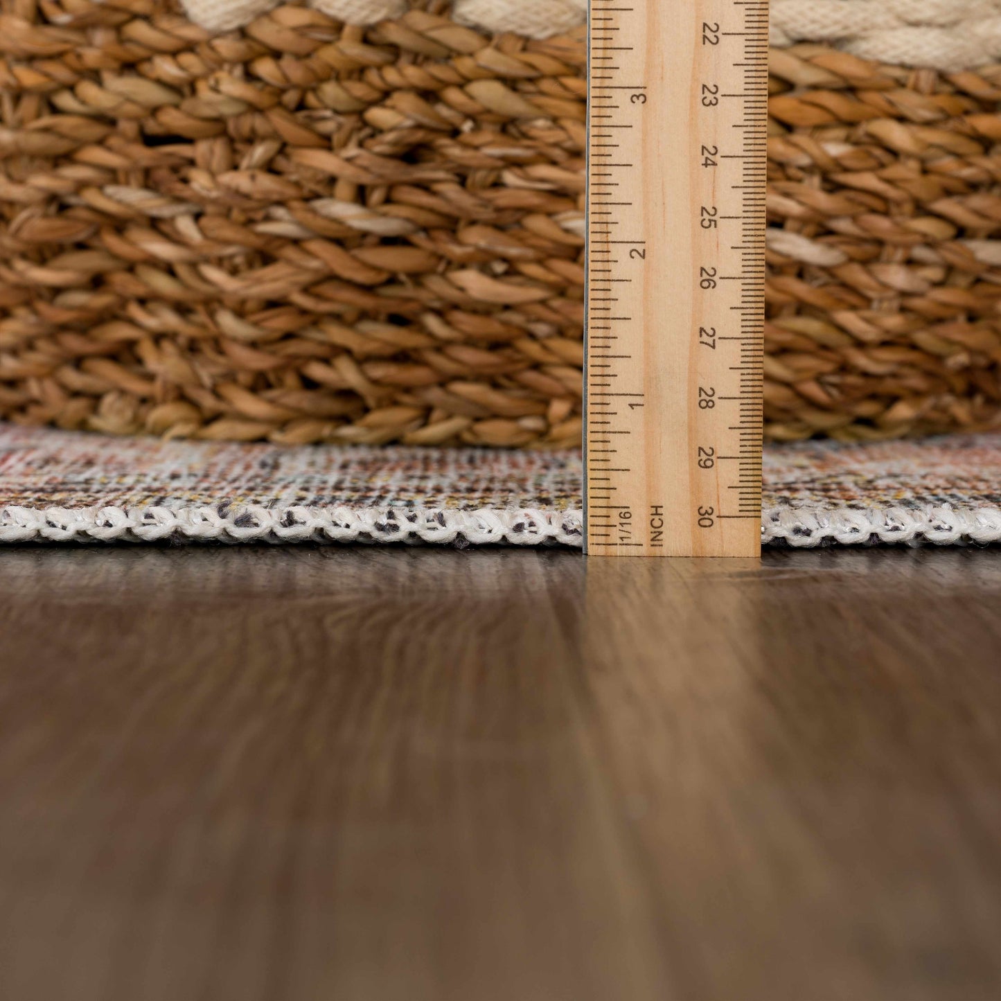 Flat Pile Urpi Red Washable Rug - Clearance - Quahog Bay Bedding