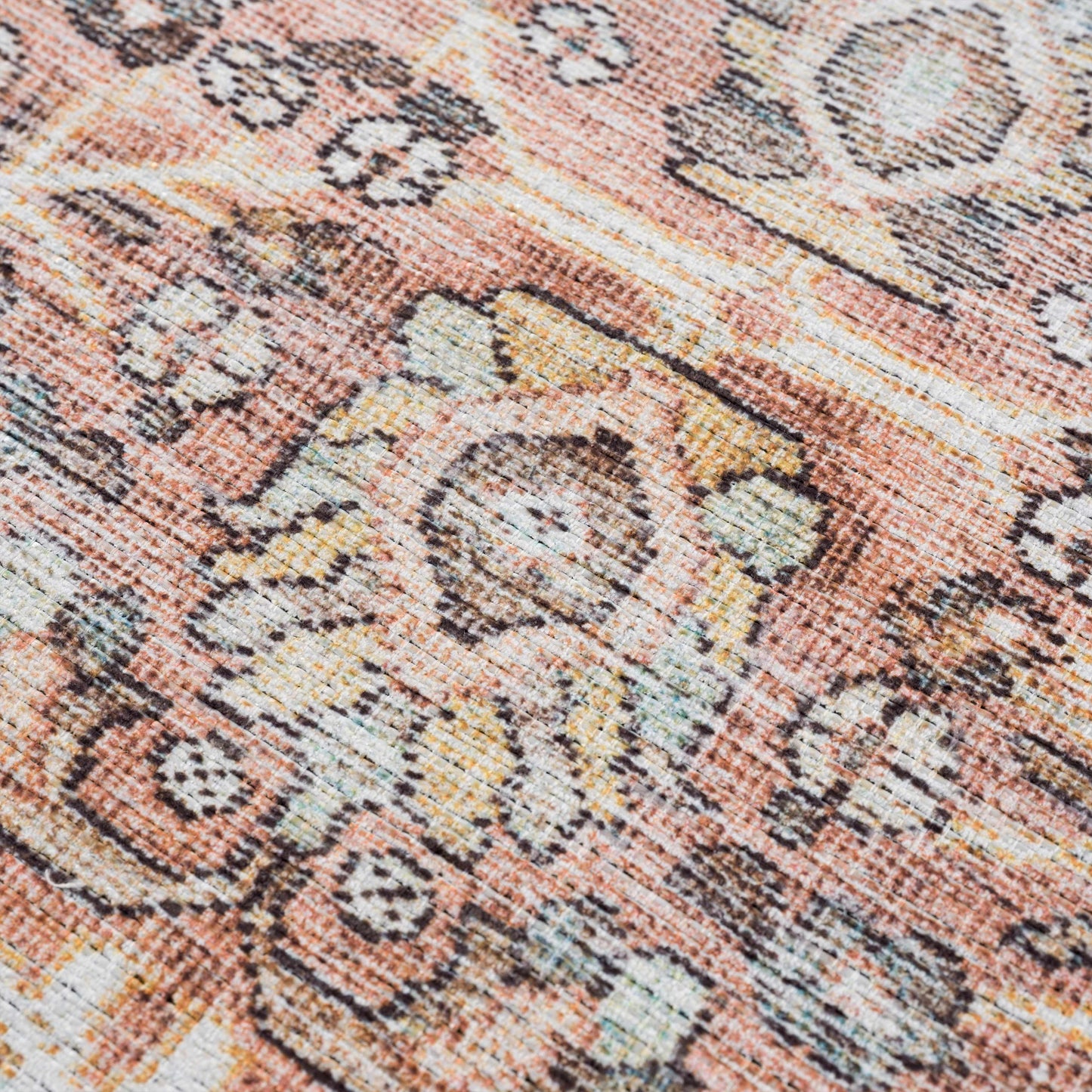 Flat Pile Urpi Red Washable Rug - Clearance - Quahog Bay Bedding