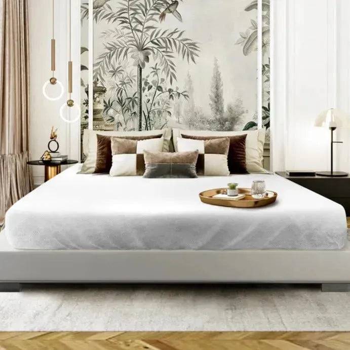 Jacquard Basket Weave 100% Polyester White Top Sheet 2 PK - Rifz Textiles Inc
