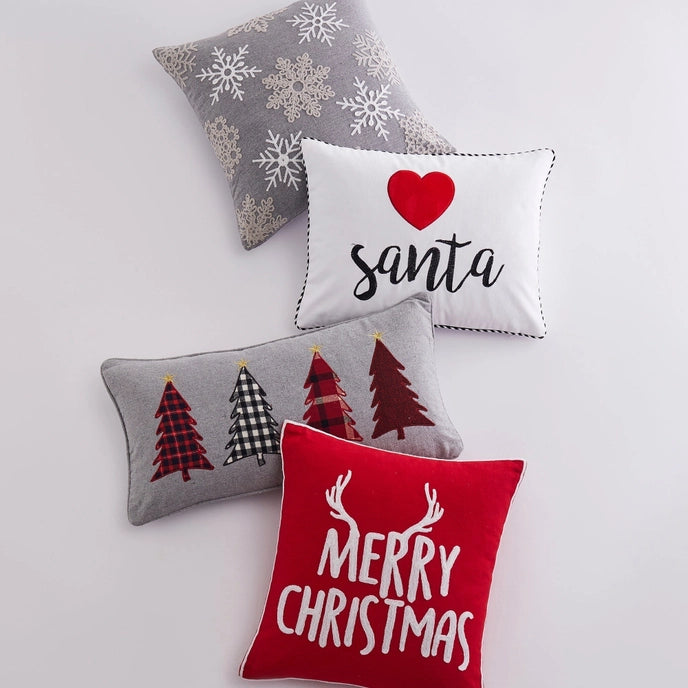 Rudolph Christmas Trees Pillow- Christmas Themed Pillows