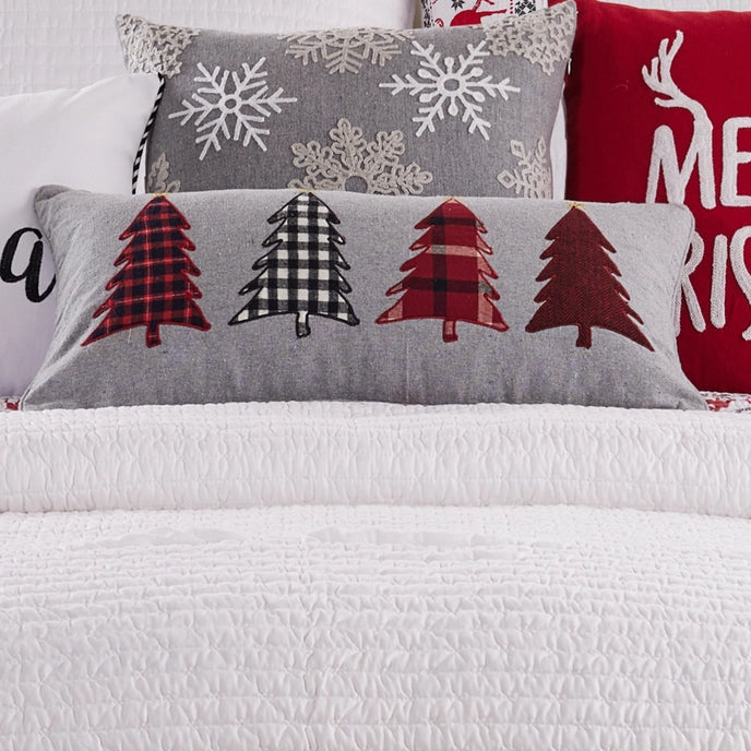Rudolph Christmas Trees Pillow- Christmas Themed Pillows
