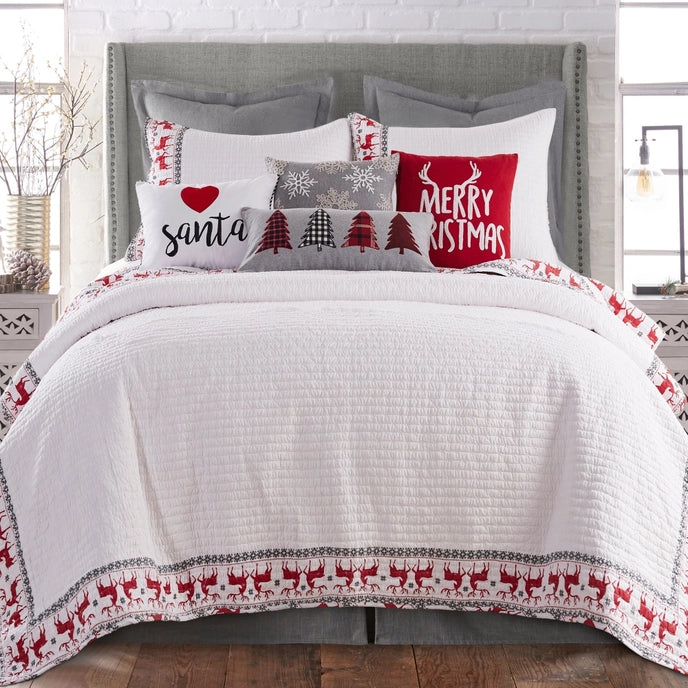 Rudolph Christmas Trees Pillow- Christmas Themed Pillows
