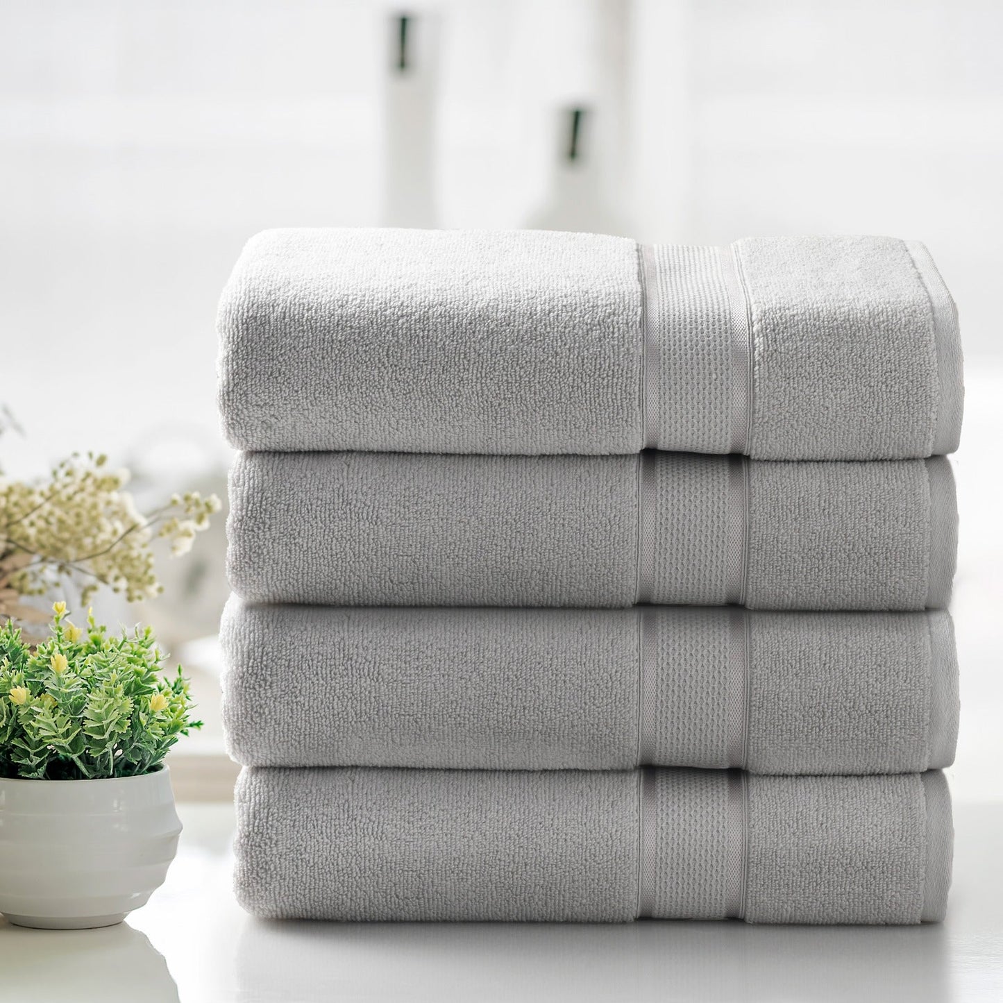 Kathy Ireland 2 Piece Zero Twist Cotton Plush Bath Sheet Set