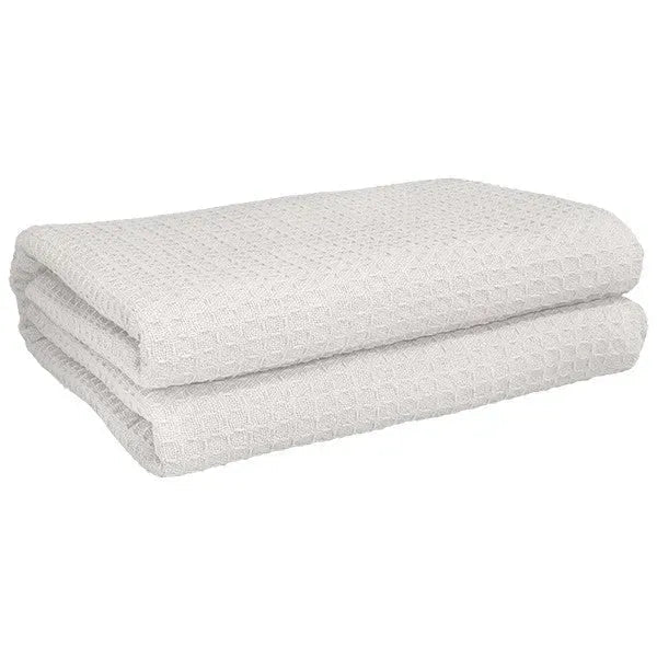 Cotton Herringbone & Honeycomb Weave All Season Blanket 2 PK - Rifz Textiles Inc