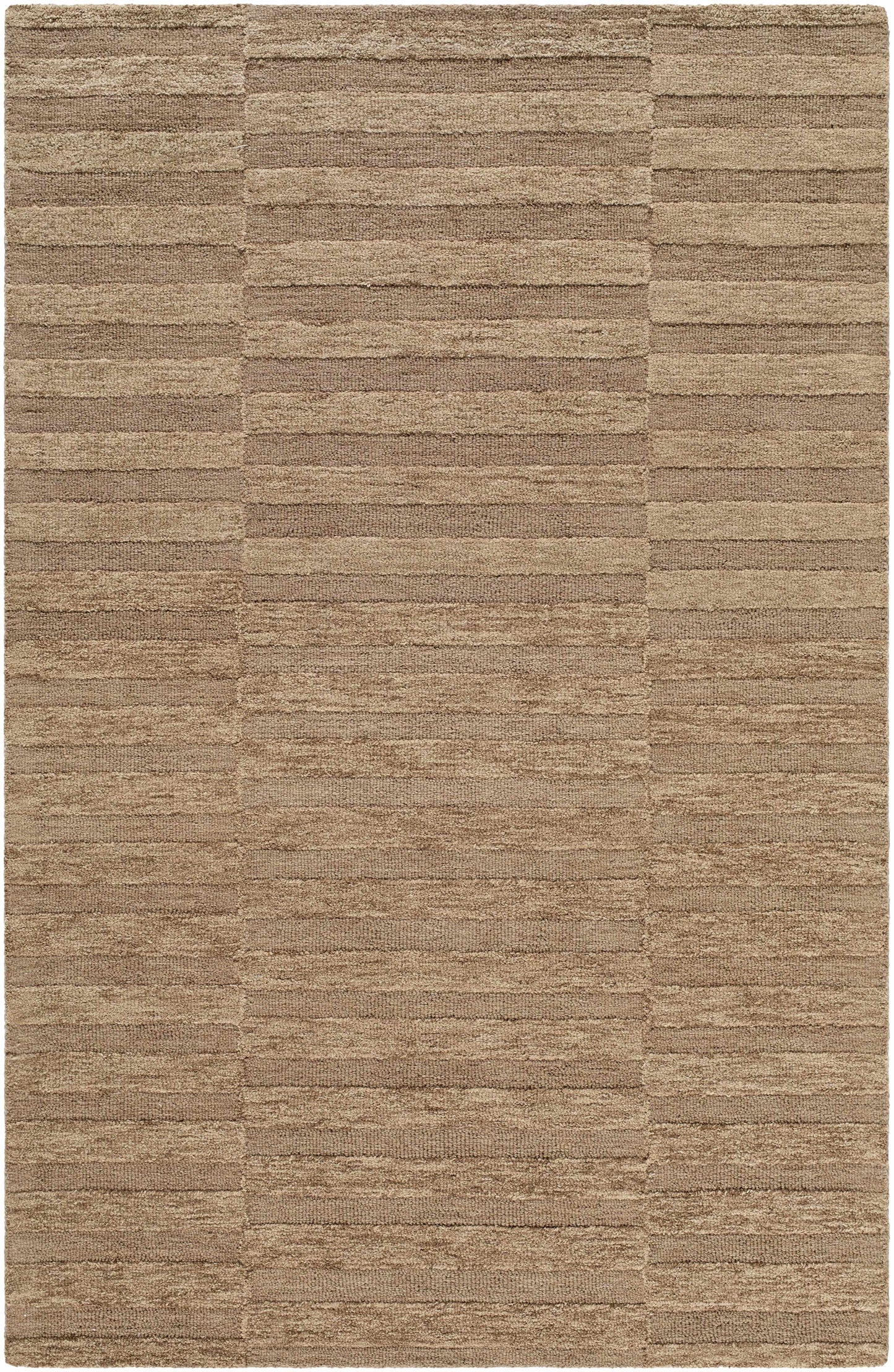 Idaho Broken-Striped Brown Area Rug | Our PNW Home X Livabliss - Quahog Bay Bedding