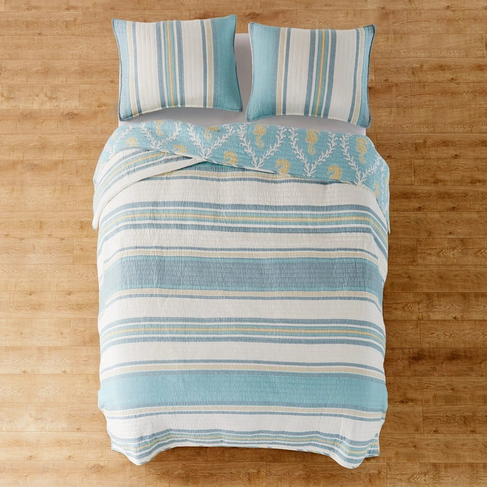Coastal Bedding Ensembles Complete King 7PC Kailua