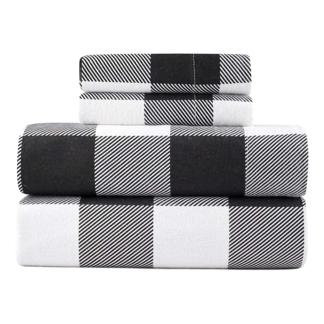 Kathy Ireland 100% Turkish Cotton Flannel Sheet Set - Quahog Bay Bedding