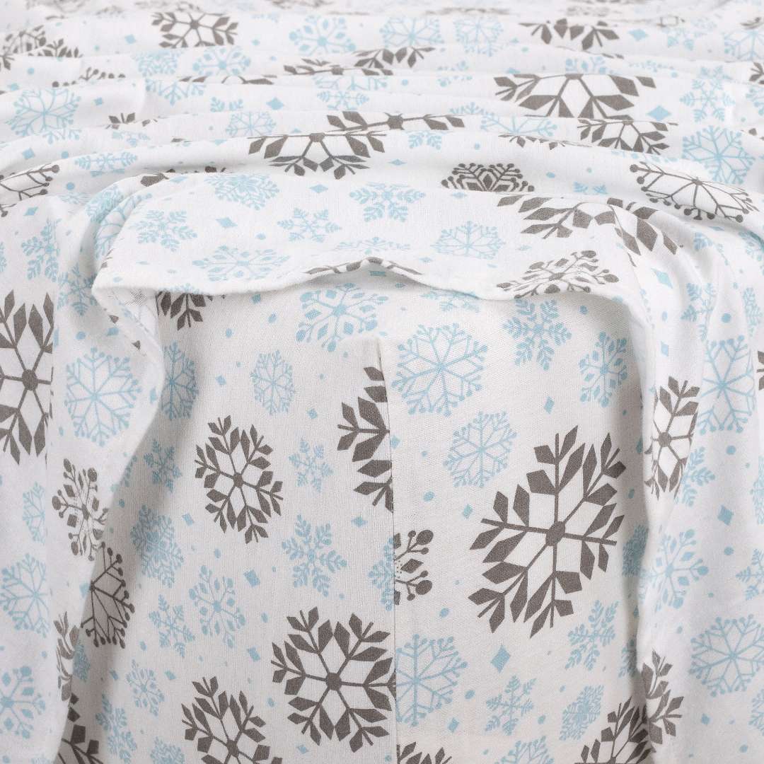 Kathy Ireland 100% Turkish Cotton Flannel Sheet Set - Quahog Bay Bedding