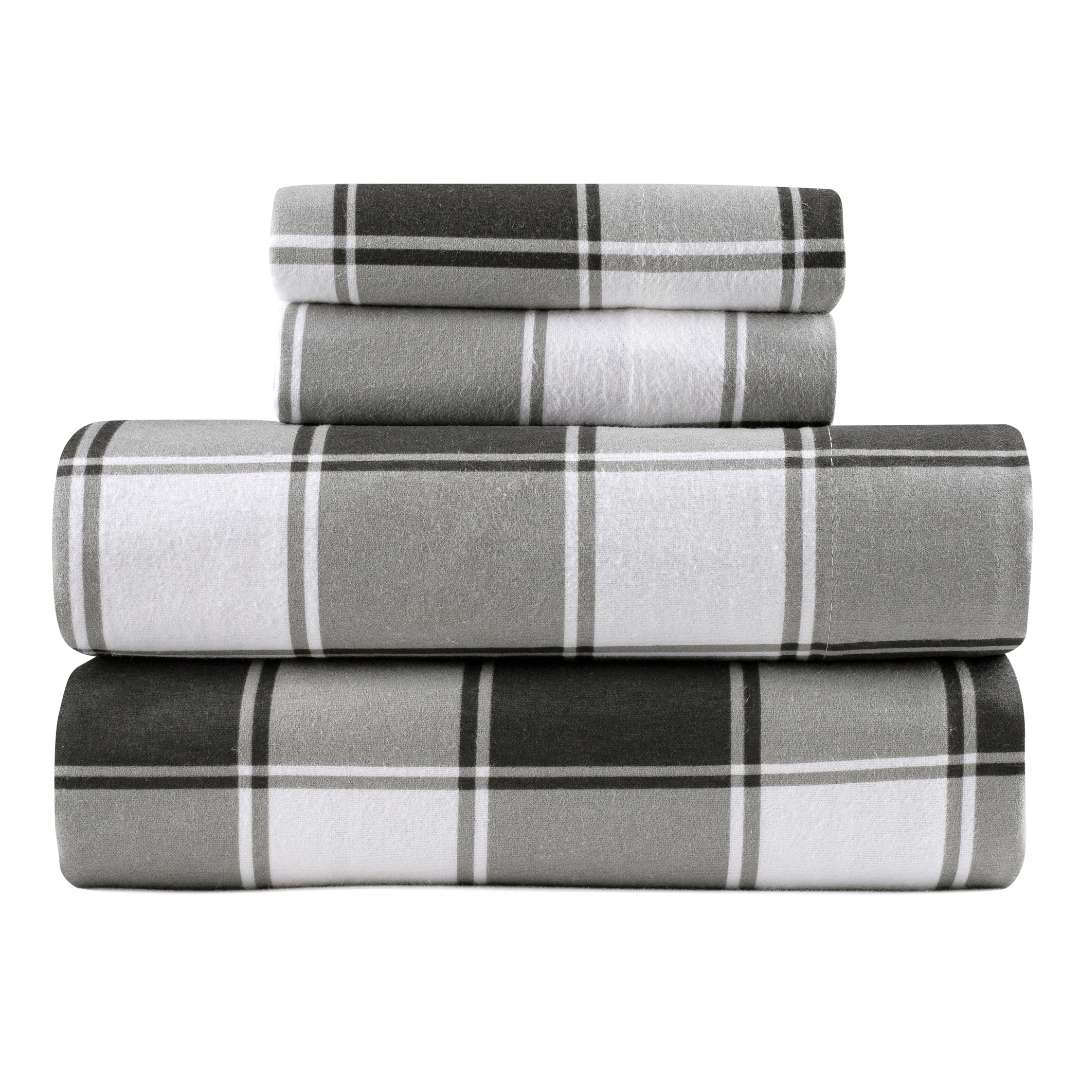 Kathy Ireland 100% Turkish Cotton Flannel Sheet Set - Quahog Bay Bedding