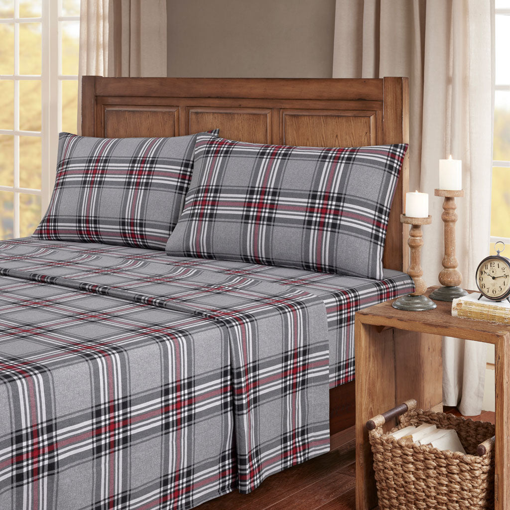 Kathy Ireland 100% Turkish Cotton Flannel Sheet Set - Quahog Bay Bedding