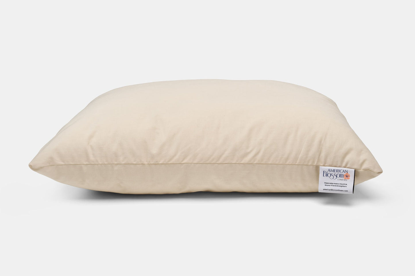 Down Alternative Pillow with Recycled Polyester Fill - American Made With USA Grown Cotton