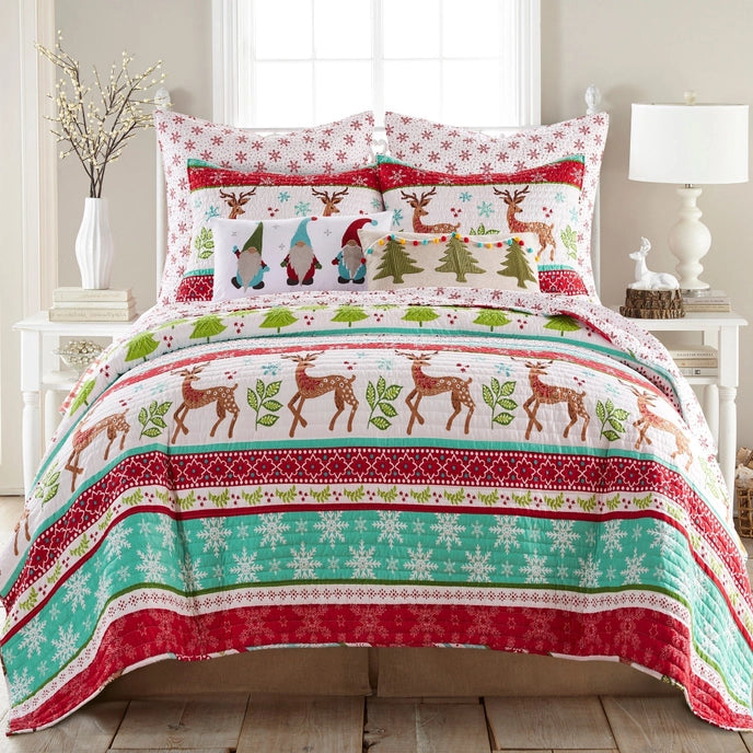 Let It Snow Quilt Set - Christmas Themed Bedding