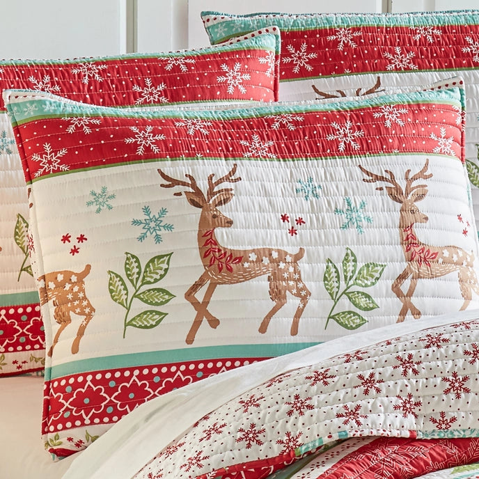 Let It Snow Quilt Set - Christmas Themed Bedding