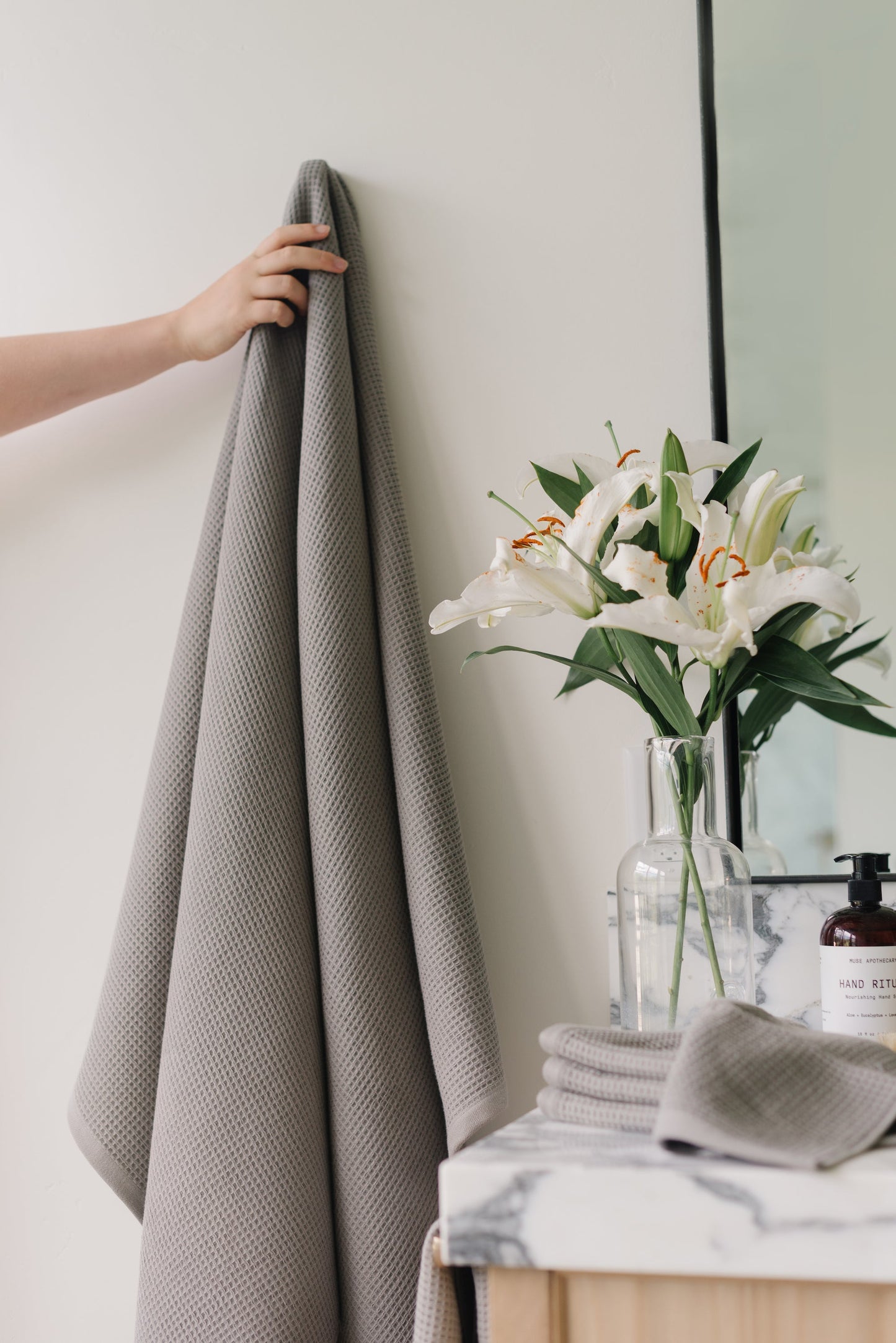Waffle Bath Sheets - Cotton And Bamboo Blend Bath Sheets