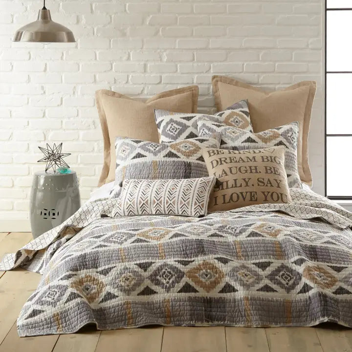Linen/Cotton Natural Euro Sham with Flange - Quahog Bay Bedding