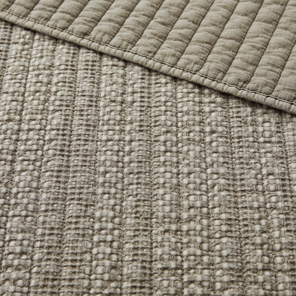 Loden Quilted Throw - Quahog Bay Bedding