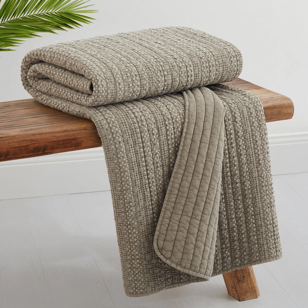 Loden Quilted Throw - Quahog Bay Bedding