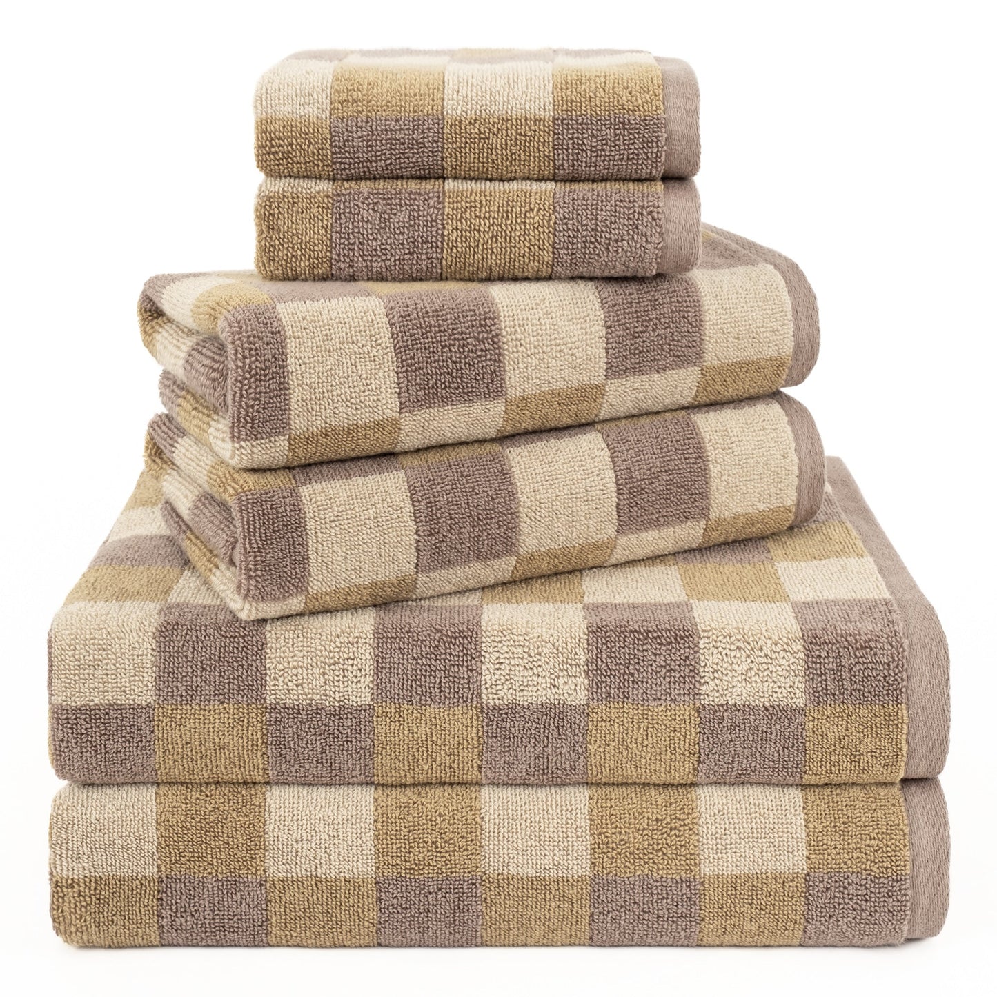 Luxury Bath Towel Set 100% Cotton Yarn Dyed Ultra Soft and Plush - Quahog Bay Bedding