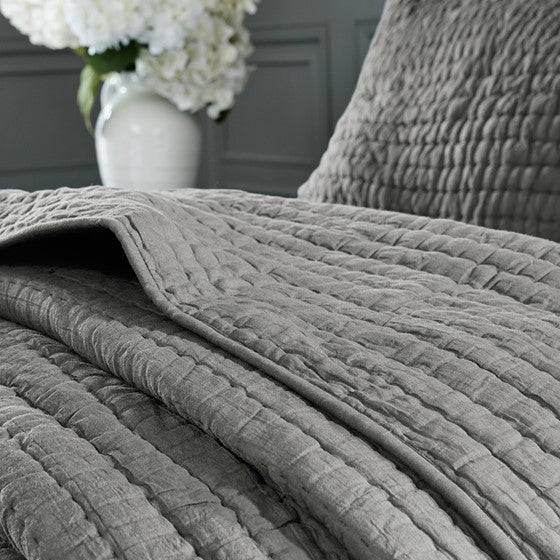 Madison Park Serene Thick & Warm All Cotton Quilt Set With Cotton Fill - Quahog Bay Bedding