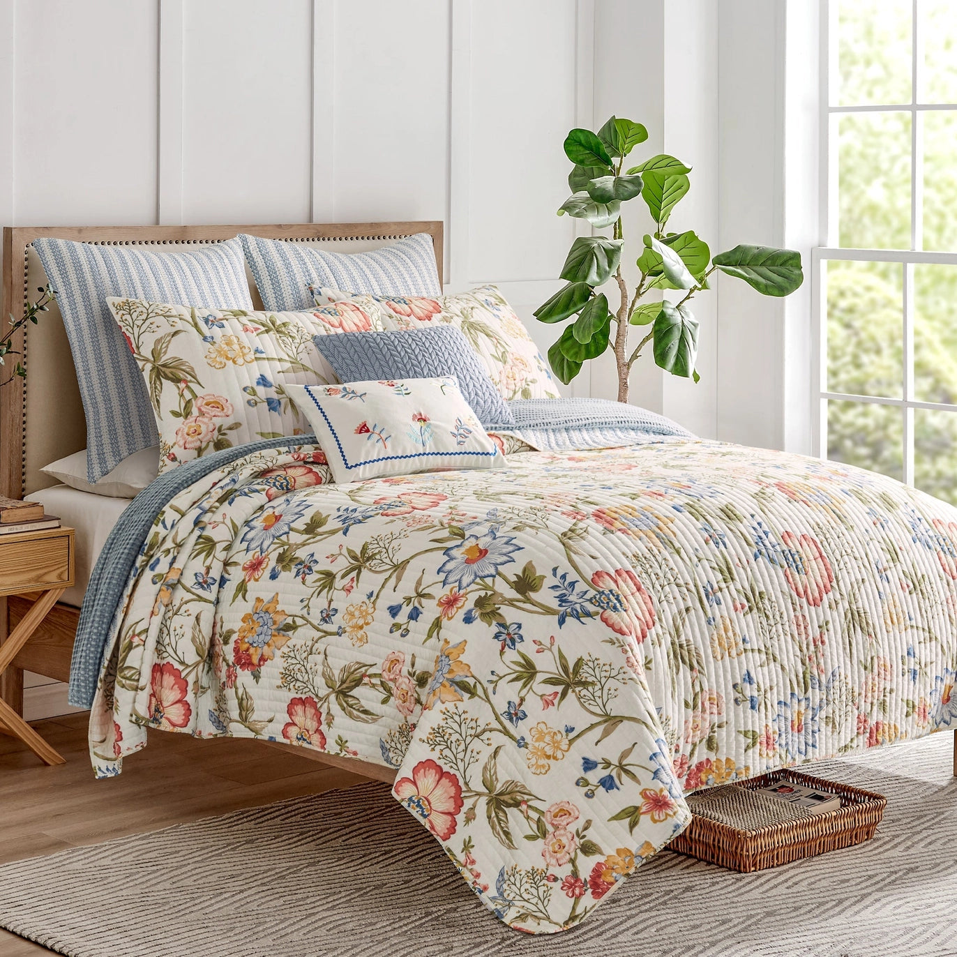 Maileen Stripe Textured Pillow - Quahog Bay Bedding