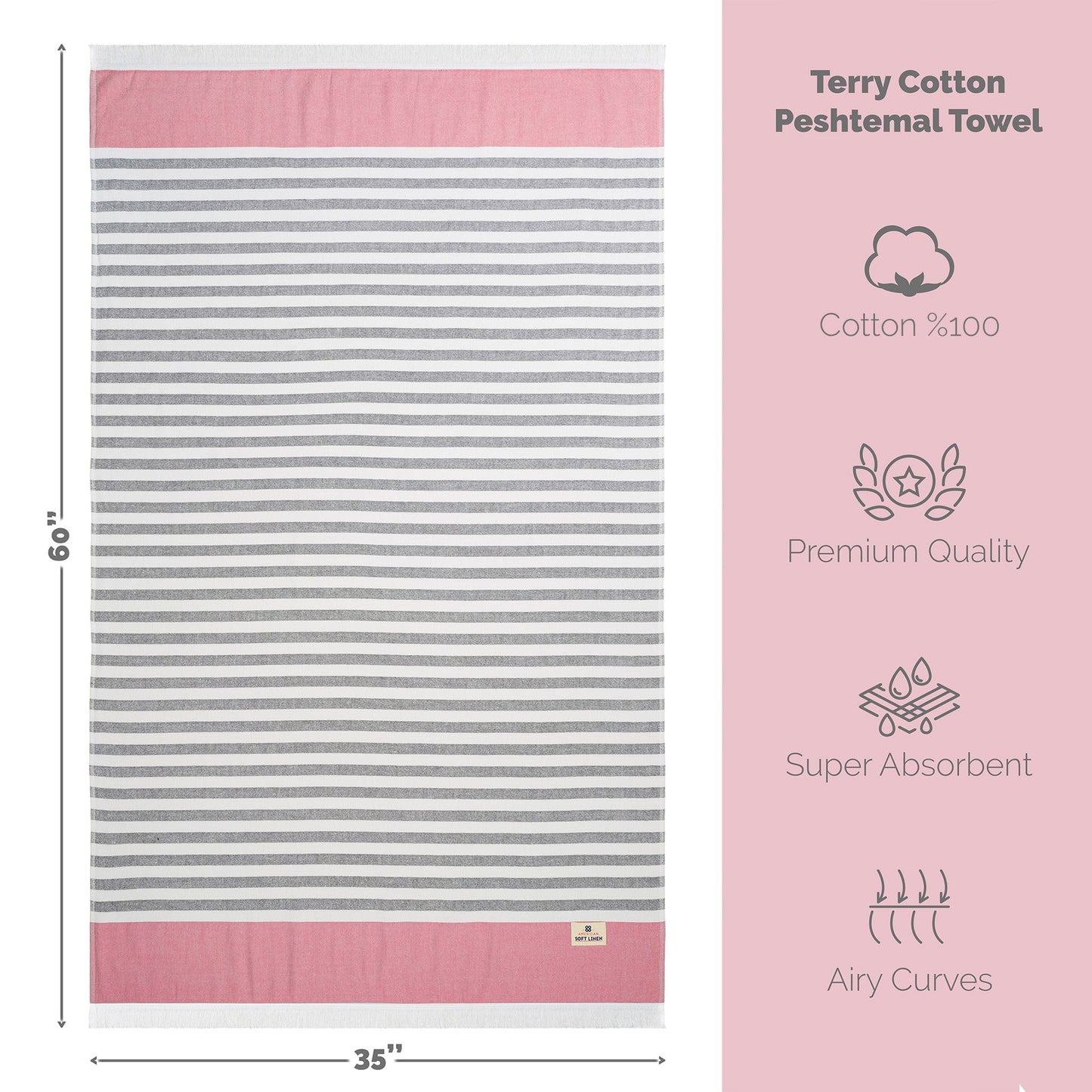 Mediterranean 100% Cotton Turkish Bath Towels - Quahog Bay Bedding