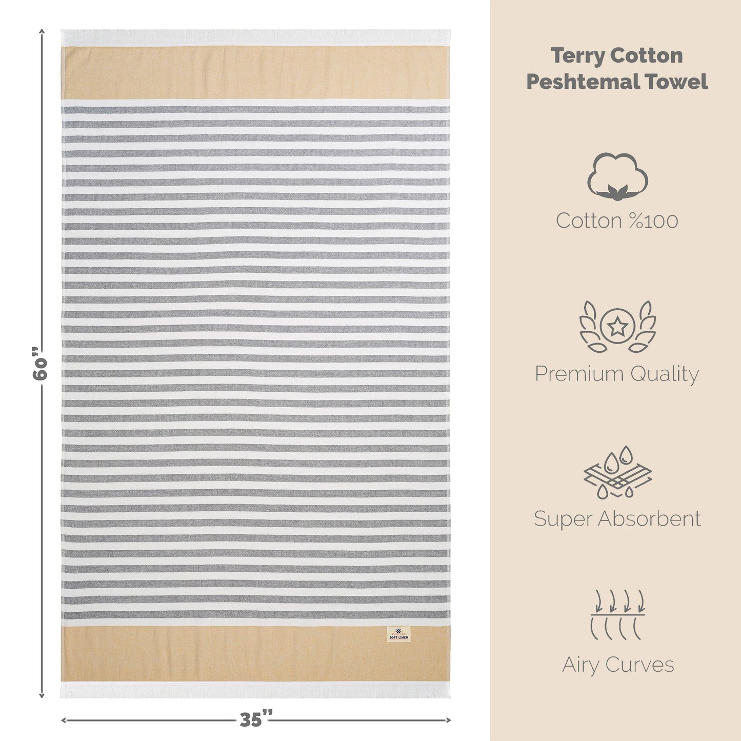 Mediterranean 100% Cotton Turkish Bath Towels - Quahog Bay Bedding